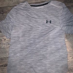 Grey under armour heatgear fitted shirt